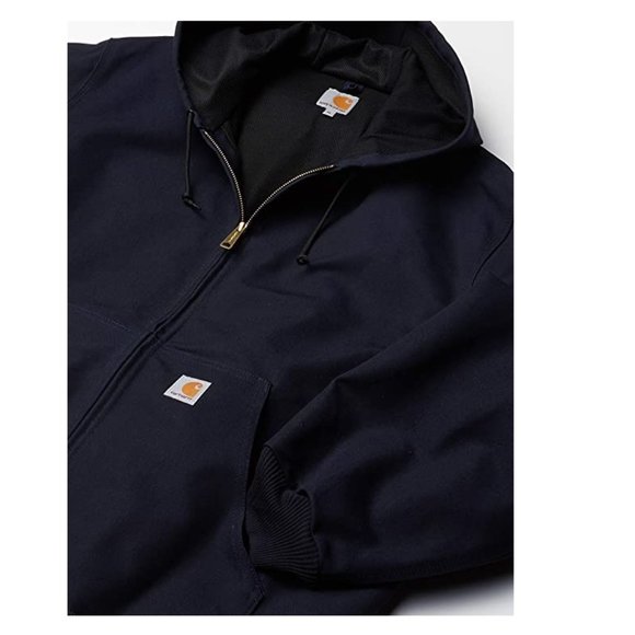 NWT Carhartt Men's Thermal Lined Duck Active Jacket J131 Navy Size XL $180 Y25 - Picture 3 of 3